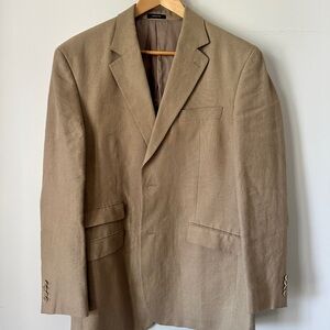 Murano Tan Linen-Blend Sport Coat